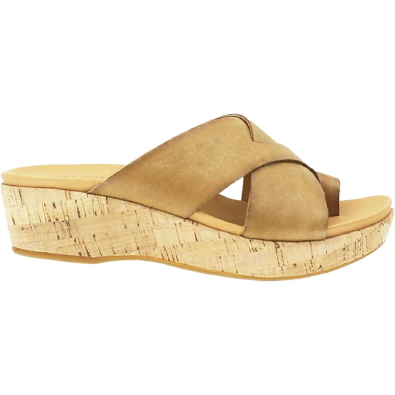 Men's sandals with a stretchy strap for a better fitWomen's Kork Ease Baja Teak Leather