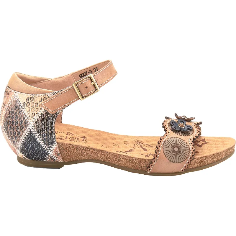 Men's sandals with a shock - absorbing insoleWomen's Spring Step Meliza Tan Multi Leather