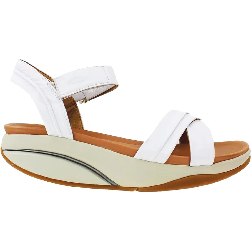 Men's sandals with a leather lining for comfortWomen's MBT Haifa White Leather