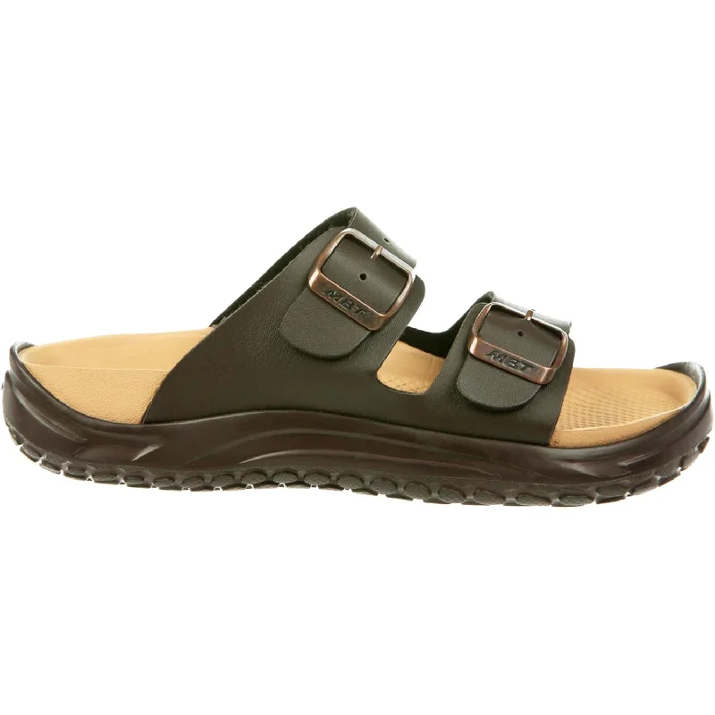 Men's sandals with a shock - absorbing insoleWomen's MBT Nakuru Dark Brown Synthetic