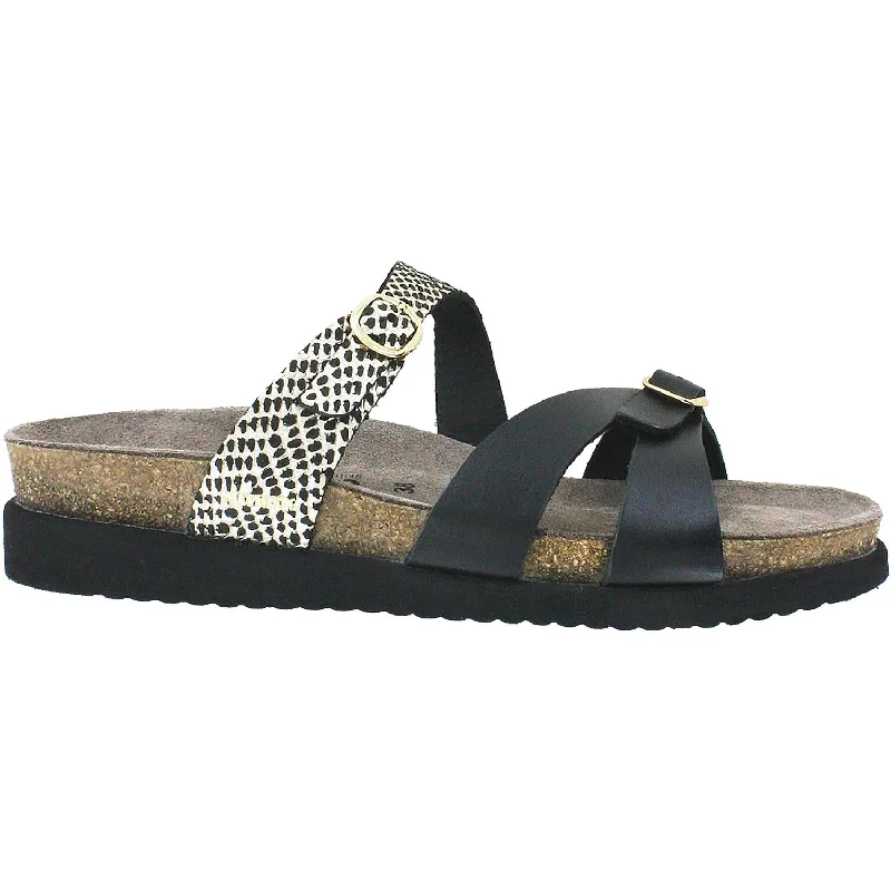 Men's sandals with a stretchy strap for a better fitWomen's Mephisto Hannel Black Cuba/Waxy Leather