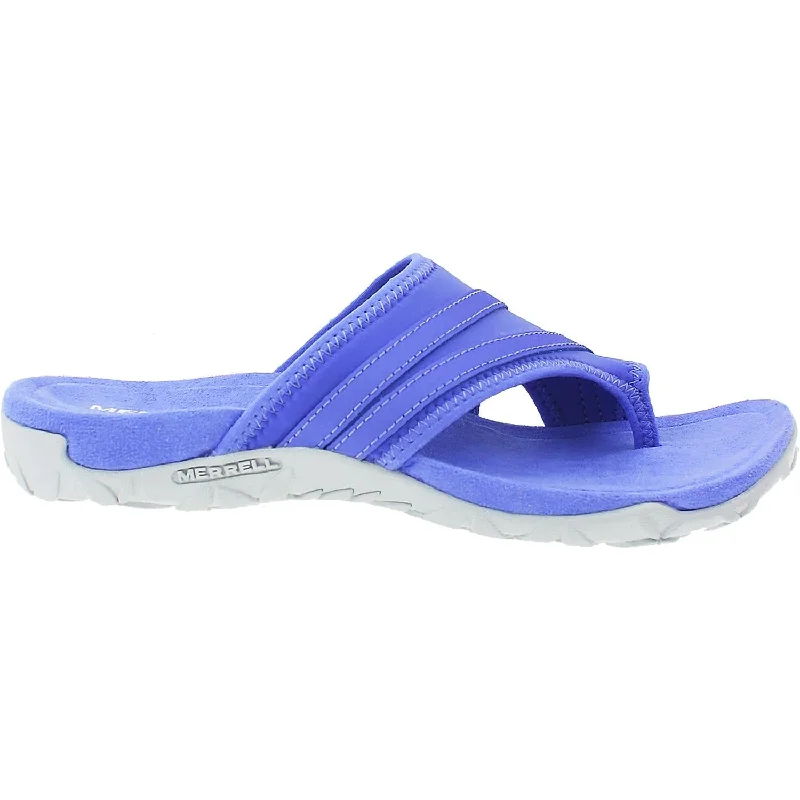 Men's sandals with a padded heelWomen's Merrell Terran Ari Wrap Baja Blue Leather/Fabric