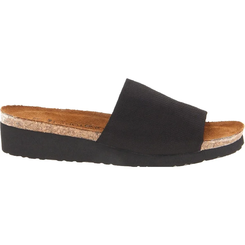 Men's sandals with a cushioned footbedWomen's Naot Alana Black Stretch