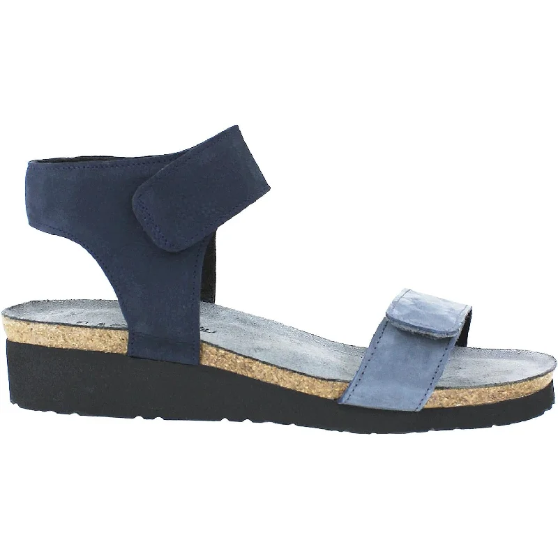 Men's sandals in a neutral color like black or brownWomen's Naot Alba Feathery Blue/Navy Nubuck