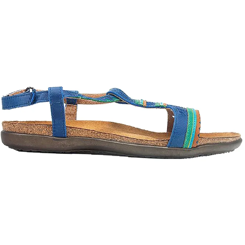 Men's sandals with a contrast stitching detailWomen's Naot Odelia Oily Blue Leather