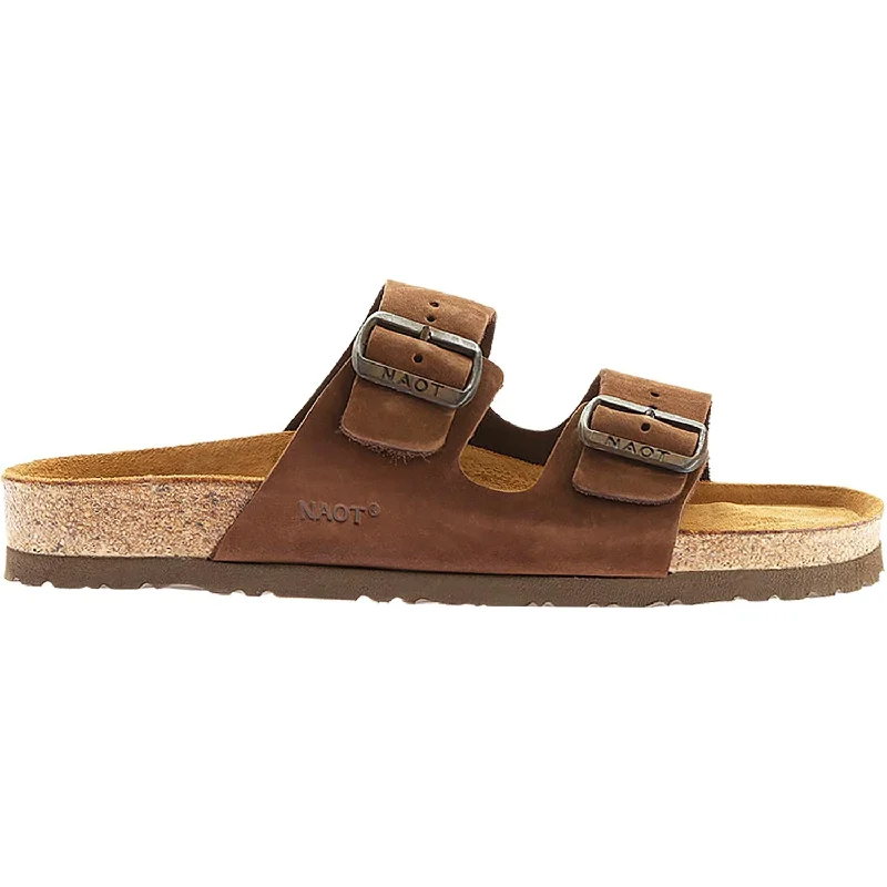 Men's sandals with a contrast stitching detailWomen's Naot Santa Barbara Java Nubuck