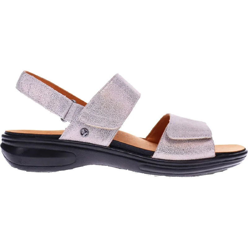 Men's sandals in a neutral color like black or brownWomen's Revere Como Gold Wash Leather