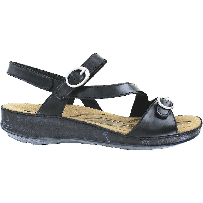 Men's sandals with a toe post designWomen's Romika Fidschi 48 Black Leather