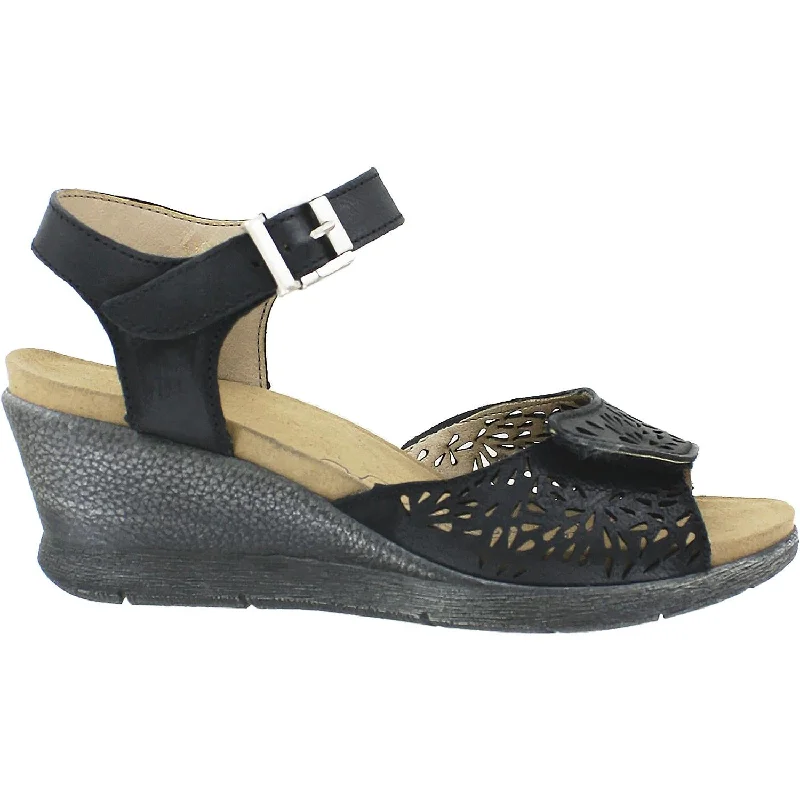 Men's sandals with a flexible sole for easy movementWomen's Romika Nevis 05 Black Leather