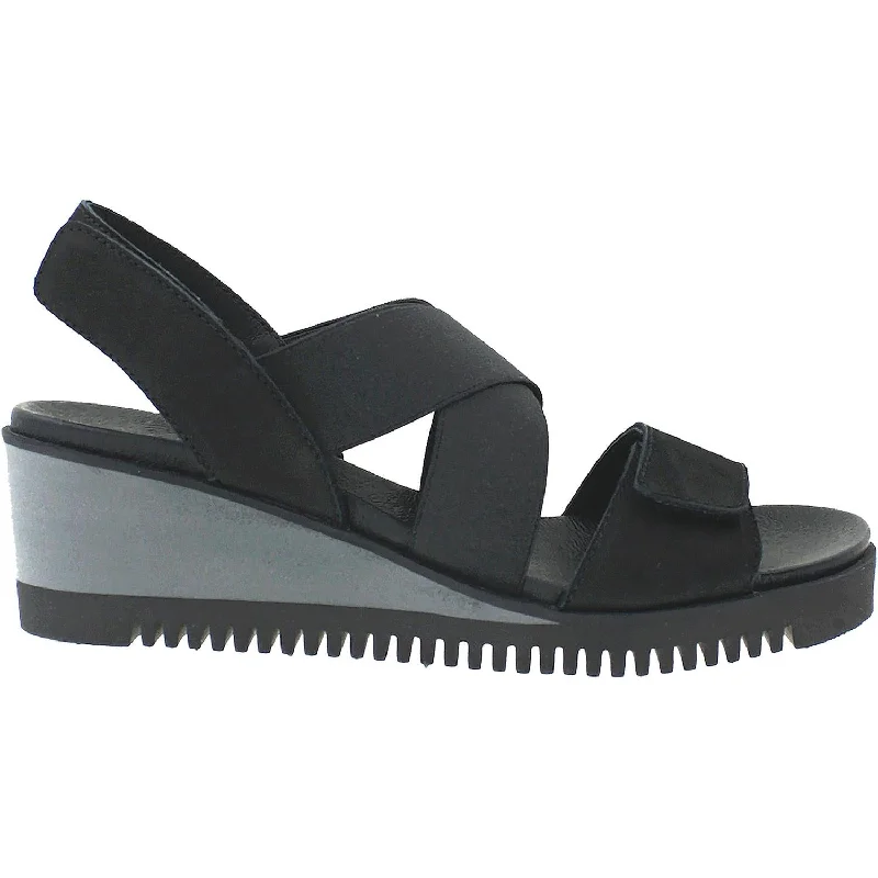 Men's sandals with a removable insole for cleaningWomen's Sabrinas Albany 87014 Black Nubuck