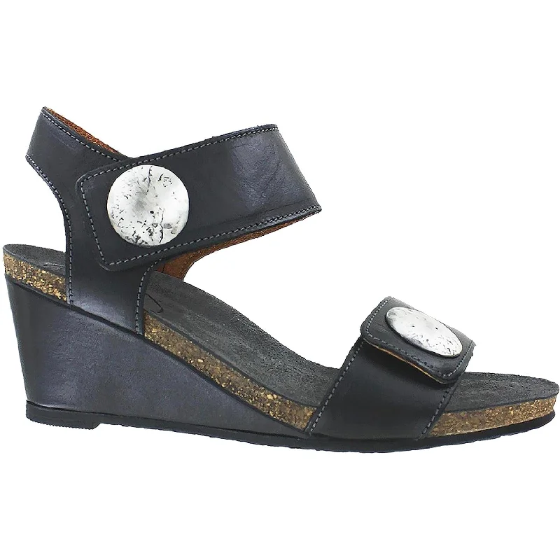 Men's sandals with a flexible sole for easy movementWomen's Taos Carousel 2 Black Leather