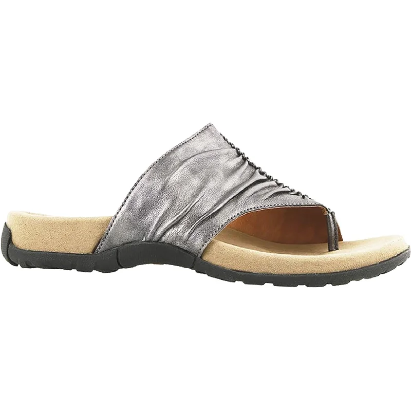 Flip - flop style men's sandals for beach wearWomen's Taos Gift 2 Pewter Leather