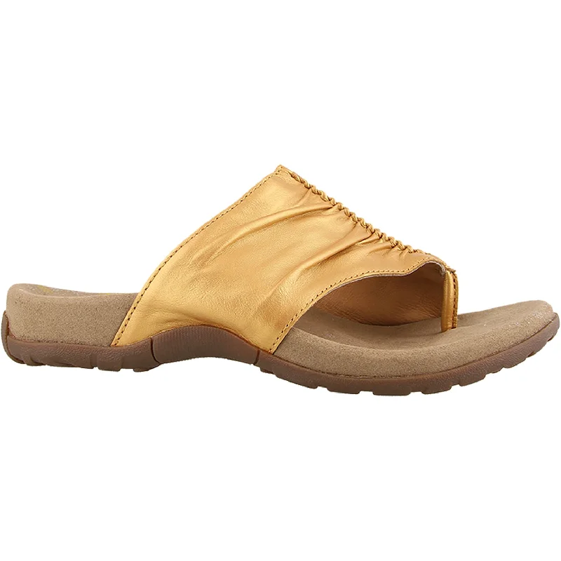 Men's sandals with a cushioned footbedWomen's Taos Gift 2 Sun Gold Leather