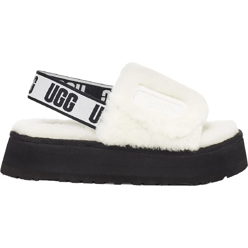 Waterproof men's sandals for water activitiesWomen's UGG Disco Slide White Sheepskin