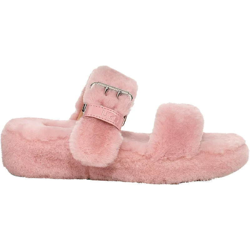 Men's sandals with a decorative buckle or charmWomen's UGG Fuzz Yeah Pink Sheepskin