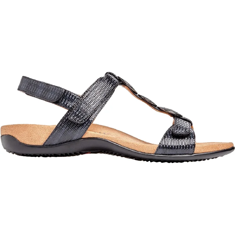 Men's sandals with a rubber sole for tractionWomen's Vionic Farra II Black Woven Synthetic