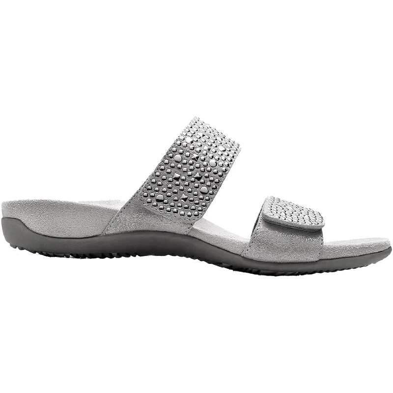 Men's sandals with a wide strap for supportWomen's Vionic Samoa Pewter Leather