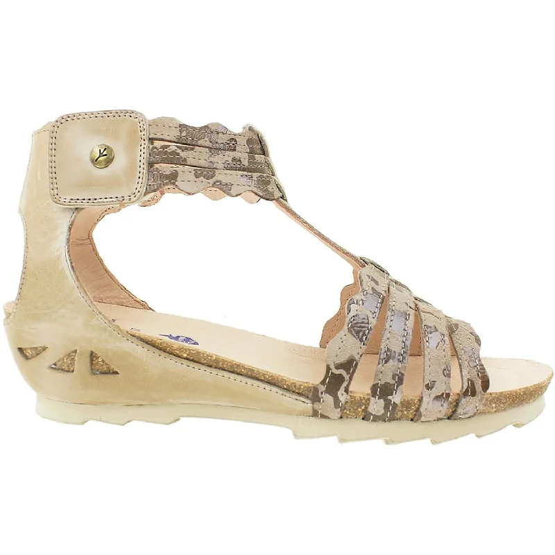 Men's sandals with a toe post designWomen's Wanda Panda Bea II WP-10700 Tierra 14 Beige Leather