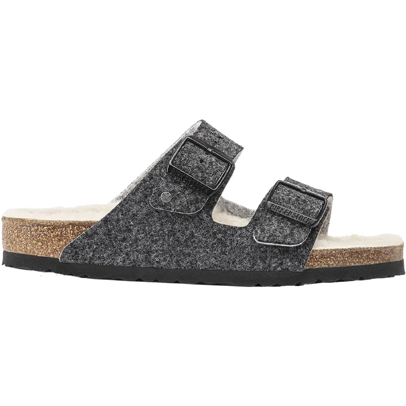 Men's sandals with a durable outer soleWomen's Birkenstock Arizona Wool Anthracite