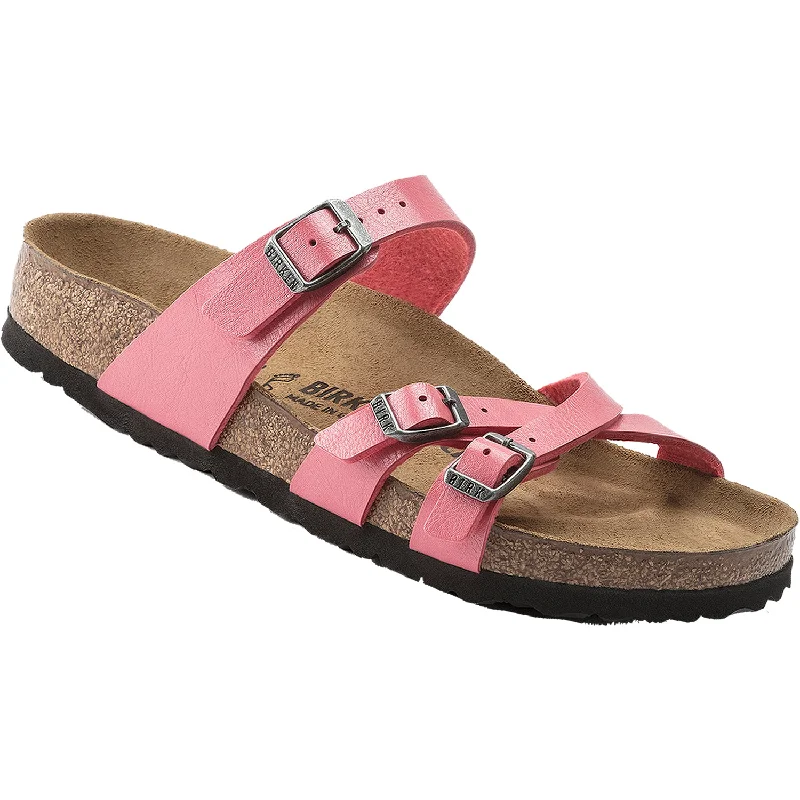 Men's sandals with a shock - absorbing insoleWomen's Birkenstock Franca Graceful Coral Birko-Flor