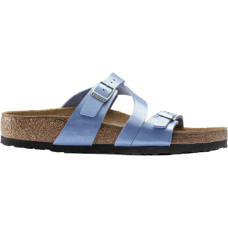 Men's leather sandals with an adjustable strapWomen's Birkenstock Mayari Graceful Riviera Blue Birko-Flor