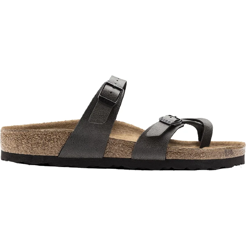 Men's sandals with a buckle closureWomen's Birkenstock Mayari Vegan Anthracite Birko-Flor