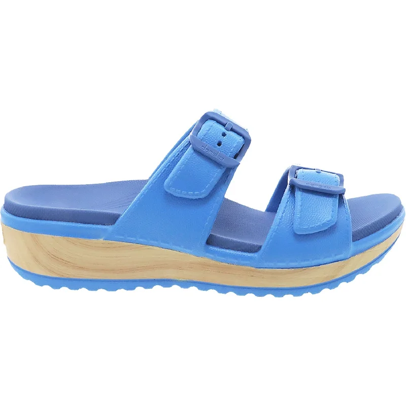 Men's sandals with a decorative buckle or charmWomen's Dansko Kandi Blue Molded EVA