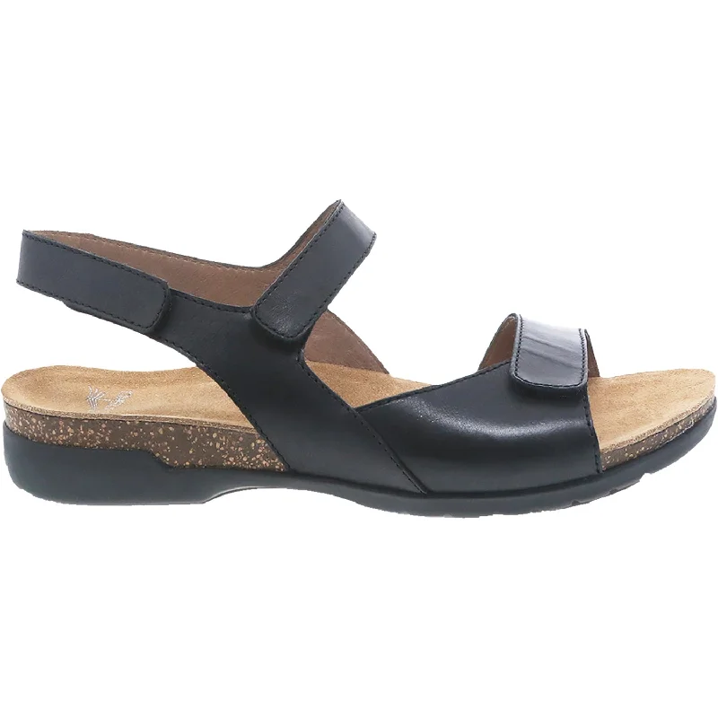 Men's sandals with a wide strap for supportWomen's Dansko Ronda Black Leather