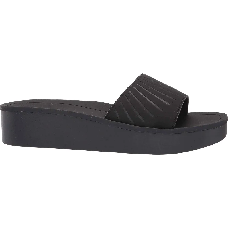 Men's sandals with a flexible sole for easy movementWomen's OluKai Halu'a Black Synthetic