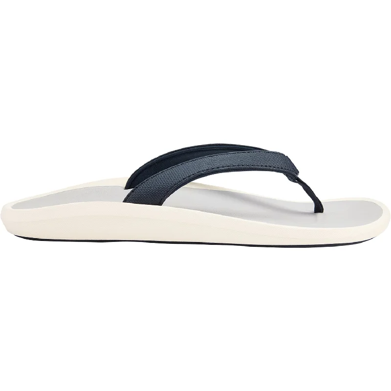 Men's sandals in a neutral color like black or brownWomen's OluKai Pi'oe Trench Blue Synthetic