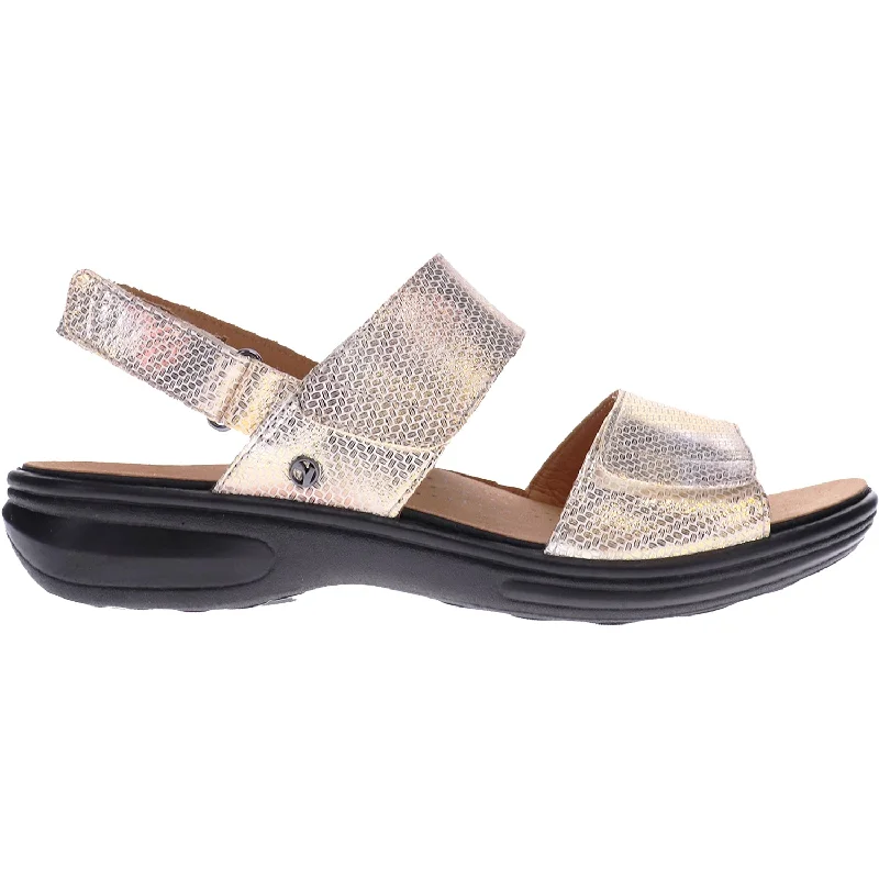 Men's sandals with a leather lining for comfortWomen's Revere Como Metallic Interest Leather