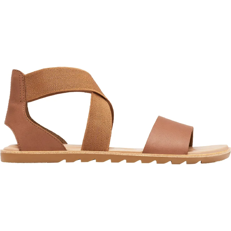 Men's sandals with a leather lining for comfortWomen's Sorel Ella II Sandal Velvet Tan Leather