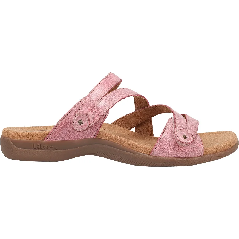 Men's sandals with a stretchy strap for a better fitWomen's Taos Double U Rustic Pink Leather