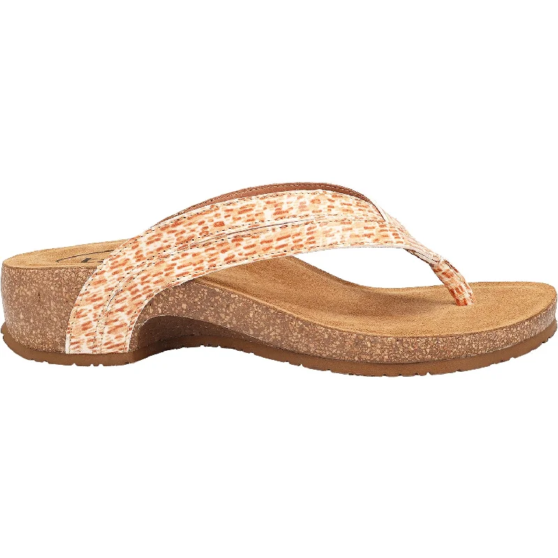 Men's sandals with a removable insole for cleaningWomen's Taos Link Terracotta Multi Leather