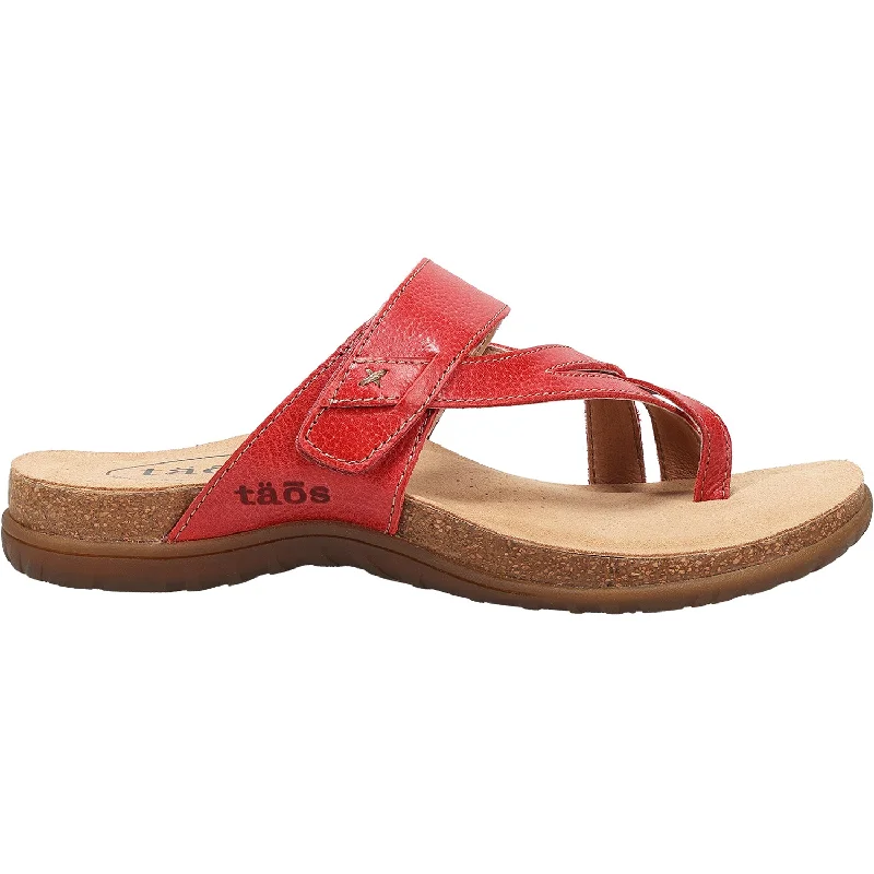 Men's sandals with a shock - absorbing insoleWomen's Taos Perfect True Red Leather