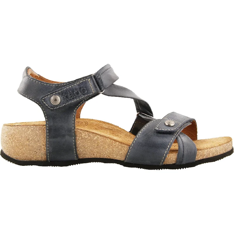 Men's sandals with a rubber sole for tractionWomen's Taos Universe Navy Leather