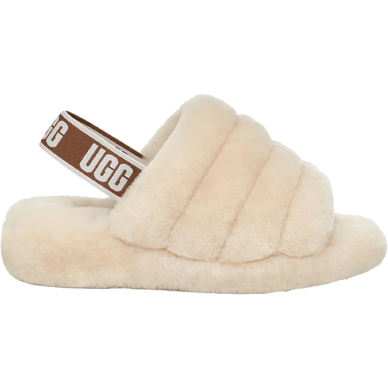 Men's sandals with a contrast stitching detailWomen's UGG Fluff Yeah Slide Natural Sheepskin