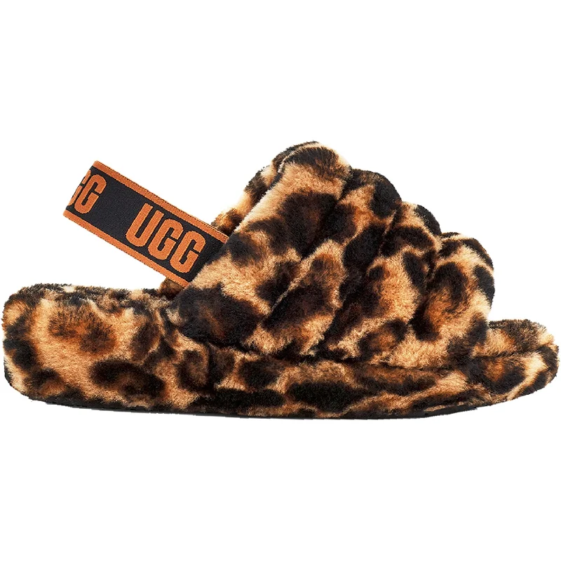 Men's sandals with a durable outer soleWomen's UGG Fluff Yeah Slide Panther Butterscotch Sheepskin