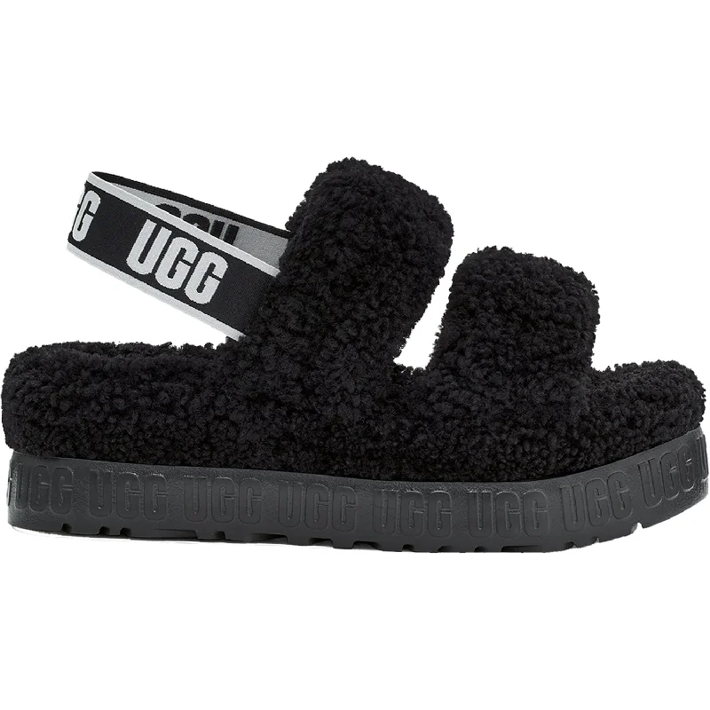 Men's sandals with a shock - absorbing insoleWomen's UGG Oh Fluffita Black Sheepskin