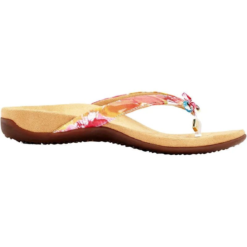 Men's sandals with a flexible sole for easy movementWomen's Vionic Bella II White Floral Patent