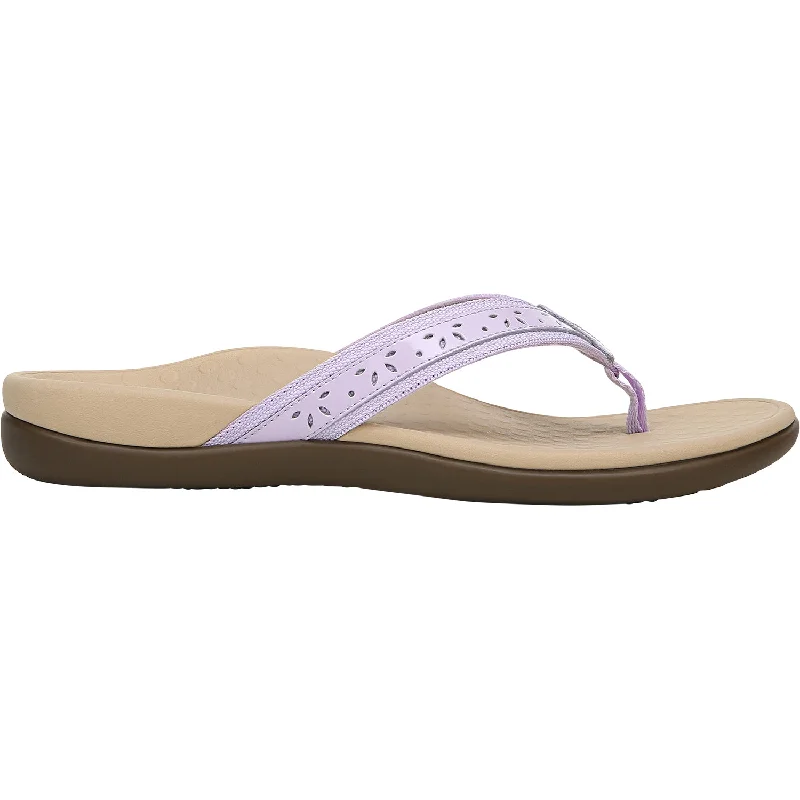 Men's sandals with a wide strap for supportWomen's Vionic Casandra Pastel Lilac Leather