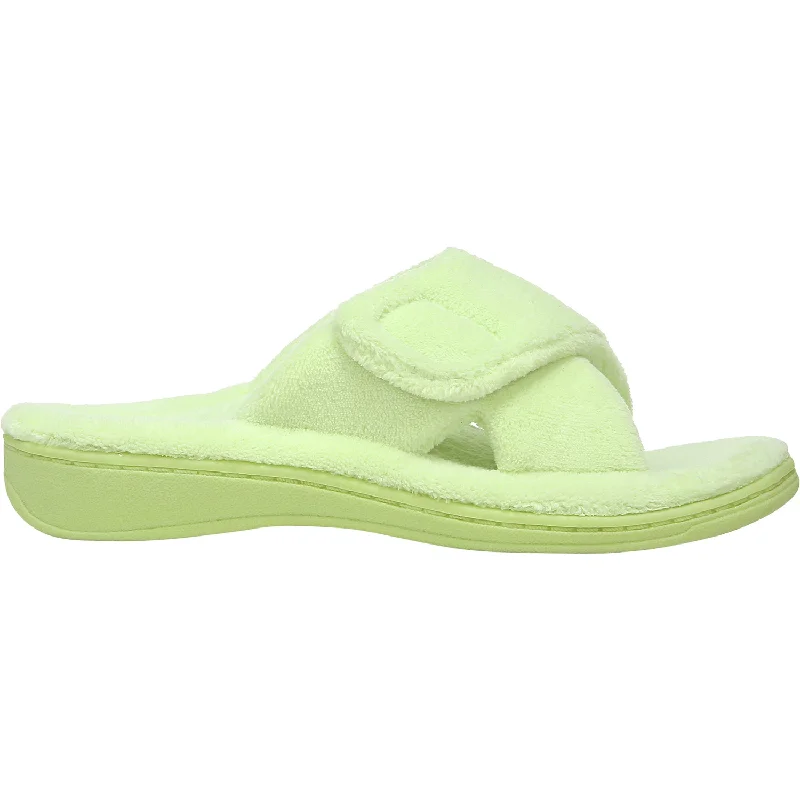 Men's sandals with a shock - absorbing insoleWomen's Vionic Relax Pale Lime Terrycloth