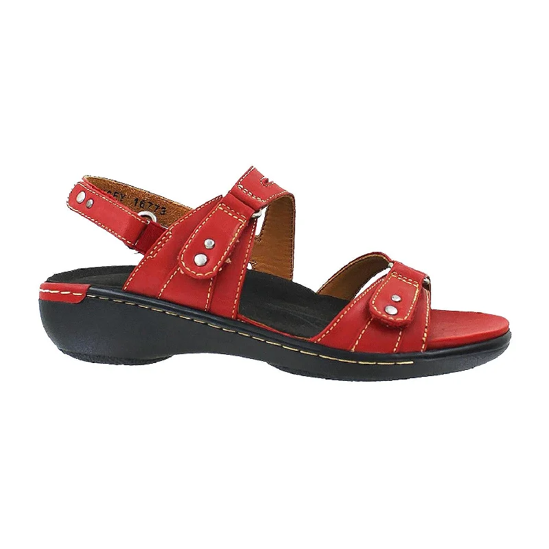 Flip - flop style men's sandals for beach wearWomen's Ziera Banner Summer Red Leather