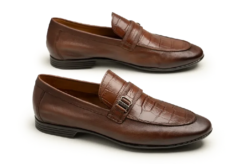 Men's loafers with a removable insole for cleaningLOGO 10085 BRC