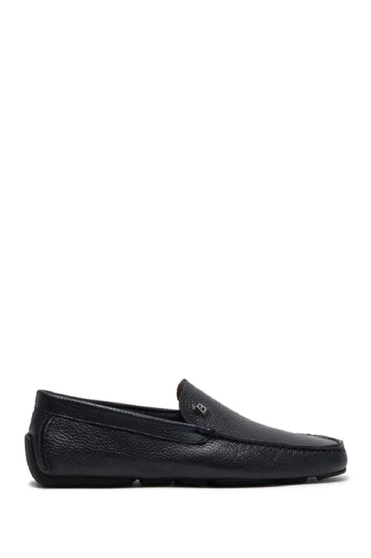 Men's loafers with a tassel front for a classic lookBally Wander Men's 6220102 Navy Blue Pebbled Grained Loafers