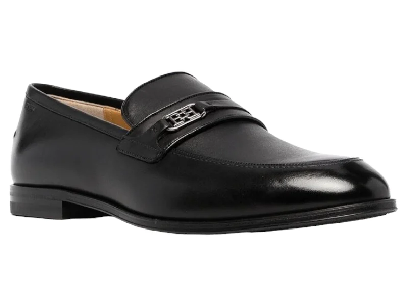 Men's loafers with a rubber sole for durabilityBally Wember 6239863 Men's Black Calf Leather Loafers