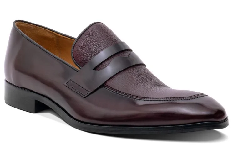 Suede men's loafers for a soft and luxurious feelBarker Camden Polished/Grain Leather Loafer - Burgundy Calf