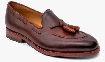 Men's loafers with a moc - toe designBarker Severn Tassel Loafer Shoe - Tan Calf