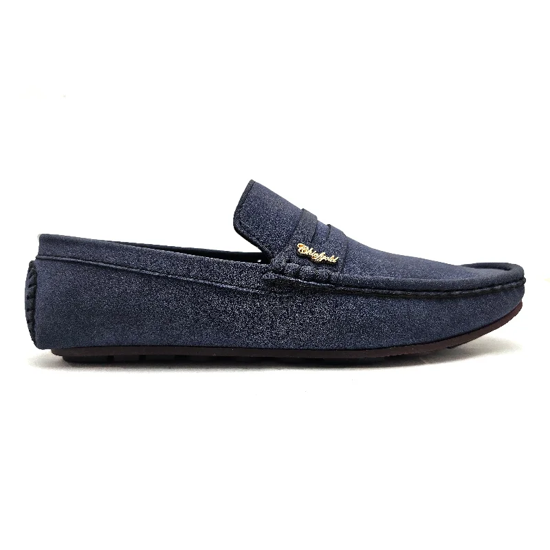 Men's loafers with a rubber sole for durabilityBlue Casual Loafer