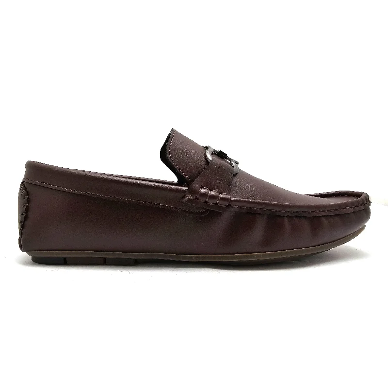 Men's loafers with a low - heeled designBrown Casual Loafer